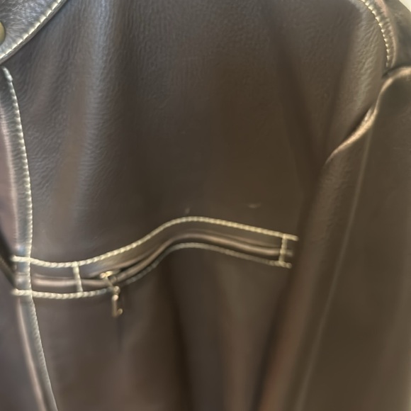 Leather jacket, agave denim men’s L - Picture 4 of 15